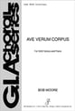 Ave Verum Corpus SAB choral sheet music cover